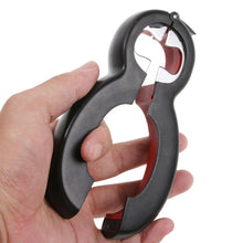 Charger l&#39;image dans la galerie, 8 Shaped 6 in 1 Multifunction Bottle Opener Stainless Steel Can Opener Beer All in One Jar Gripper Can Wine Beer Lid Twist Off